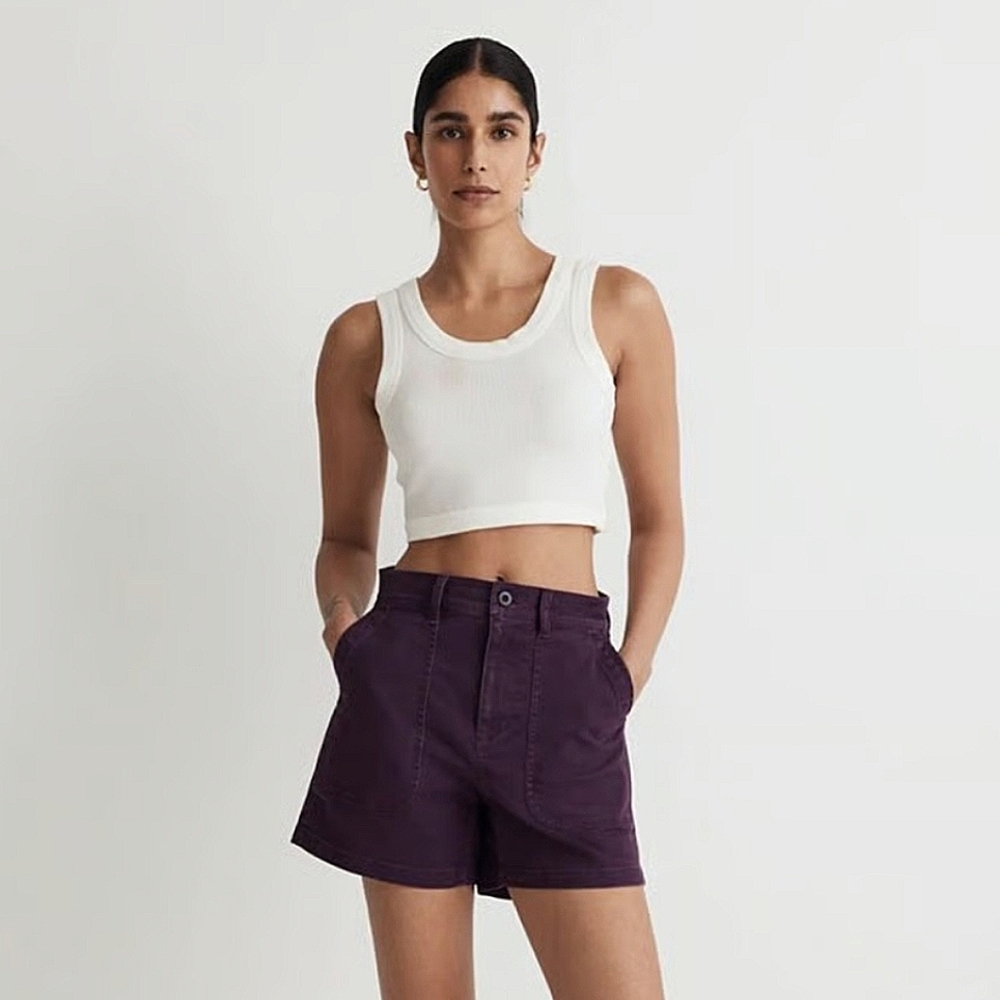 Madewell Women's Plum Utility Cargo Shorts